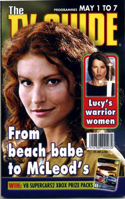 TV Guide cover with Lucy Lawless